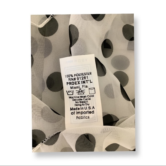 Zuliana Black & White Polka Dot Tie Sarong Bundle. Made in USA. New With Tags - Picture 9 of 9